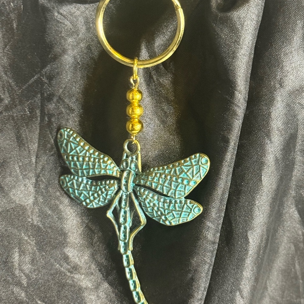 Elegant Dragonfly Keychain